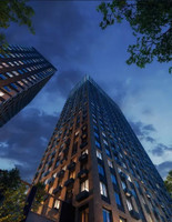 ЖК "KINETIK" в вечернее время