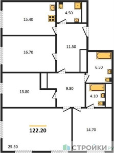 Планировка квартиры, ID 163147