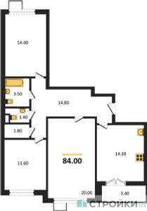 Планировка квартиры, ID 246288