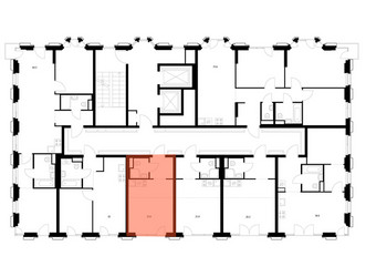 Планировка студии(квартира) площадью 21.6 квадратных метров в ЖК “ЖК 2-й Иртышский”