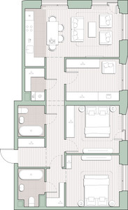 Планировка квартиры, ID 531902