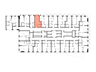 Планировка студии(квартира) площадью 24.2 квадратных метров в ЖК “ЖК 2-й Иртышский”