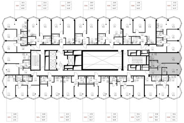 Планировка однокомнатной(квартира) площадью 50.1 квадратных метров в ЖК “Дом премиум-класса МИРА”