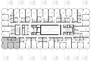 Планировка двухкомнатной(квартира) площадью 58.3 квадратных метров в “Дом премиум-класса МИРА”