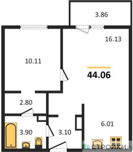 Планировка квартиры, ID 481846