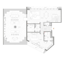 Планировка однокомнатной(квартира) площадью 152.3 квадратных метров в “ЖК Николь”