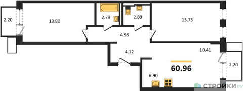 Планировка квартиры, ID 429882