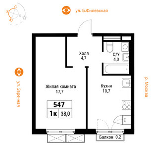 Планировка квартиры, ID 190355