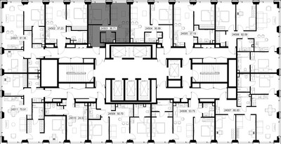 Планировка однокомнатной(квартира) площадью 36.7 квадратных метров в ЖК “ЖК SET (Сет)”
