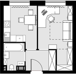 Планировка квартиры, ID 481725