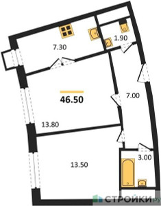 Планировка квартиры, ID 132848