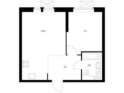 Планировка квартиры, ID 160007