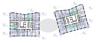 Планировка трехкомнатной(квартира) площадью 126.59 квадратных метров в “СберСити в Рублево-Архангельском”