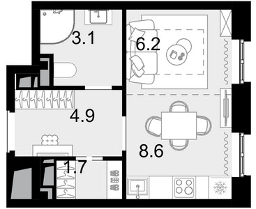 Планировка квартиры, ID 548090