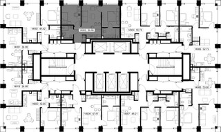 Планировка двухкомнатной(квартира) площадью 50.7 квадратных метров в “ЖК СЕТ”