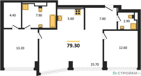 Планировка квартиры, ID 271147