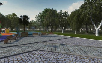 придомовая территория ЖК Дабл