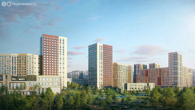 Планировка трехкомнатной(квартира) площадью 86.4 квадратных метров в ЖК “ЖК ЭкоБунино (Южное Бунино)”