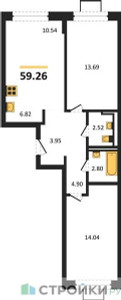 Планировка квартиры, ID 317428