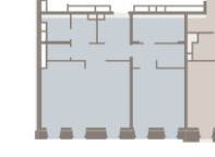 Планировка двухкомнатной(апартаменты) площадью 170.6 квадратных метров в “ЖК Allegoria Mosca (Аллегория Моска)”
