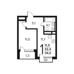 Планировка квартиры, ID 550756