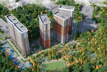 Планировка студии(квартира) площадью 28.7 квадратных метров в ЖК “Лесная Коллекция”