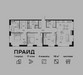 Планировка 4+ комнатной(квартира) площадью 118 квадратных метров в “ЖК PRIDE (Прайд)”