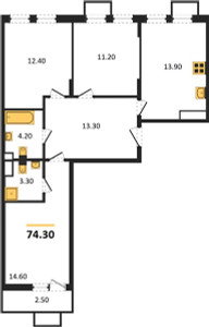 Планировка квартиры, ID 134062