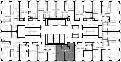 Планировка однокомнатной(квартира) площадью 34.9 квадратных метров в ЖК “ЖК SET (Сет)”