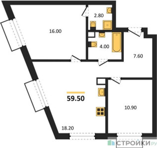 Планировка квартиры, ID 530112