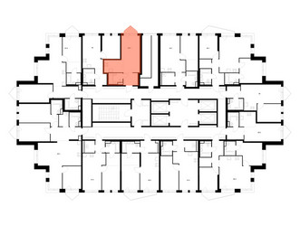 Планировка студии(квартира) площадью 28.9 квадратных метров в ЖК “ЖК Строгино 360”