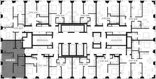 Планировка двухкомнатной(квартира) площадью 59.2 квадратных метров в “ЖК SET (Сет)”