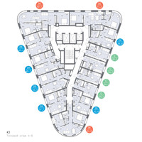Планировка студии(квартира) площадью 27.1 квадратных метров в “ЖК Родина Переделкино”