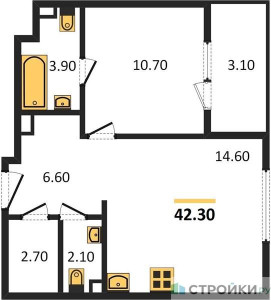 Планировка квартиры, ID 346343