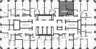 Планировка однокомнатной(квартира) площадью 37.2 квадратных метров в “ЖК SET (Сет)”