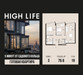 Планировка трехкомнатной(квартира) площадью 76.6 квадратных метров в “ЖК High Life (Хай Лайф)”