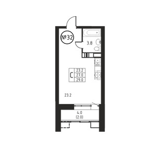 Планировка квартиры, ID 480776