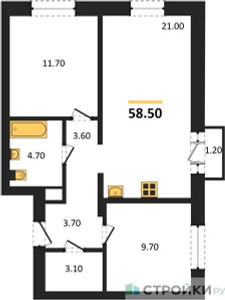 Планировка квартиры, ID 422659