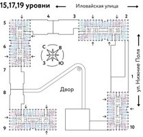 Планировка трехкомнатной(квартира) площадью 61.9 квадратных метров в “ЖК Страна Заречная”