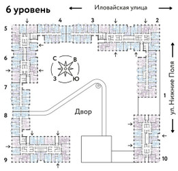 Планировка трехкомнатной(квартира) площадью 52.1 квадратных метров в ЖК “ЖК Страна Заречная”