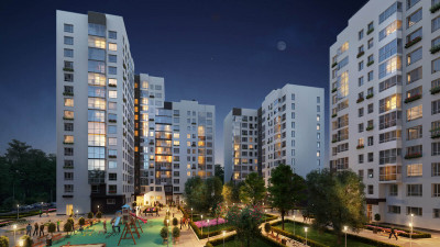 Планировка двухкомнатной(квартира) площадью 55.8 квадратных метров в ЖК “ЖК Белые Ночи”