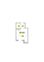 Планировка студии(квартира) площадью 30.94 квадратных метров в “ЖК Радость (Радумля Парк)”