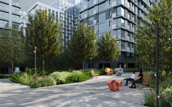 Озеленение в ЖК "Детали"