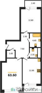 Планировка квартиры, ID 488896