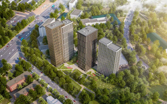 ЖК "1-й Нагатинский" с высоты