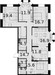 Планировка квартиры 4+ комнат (Квартиры)121.8