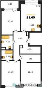 Планировка квартиры, ID 473089