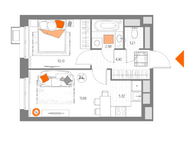 Планировка квартиры, ID 27424