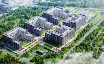 фото ЖК Homecity  с высоты птичьего полёта