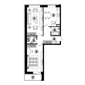 Планировка квартиры, ID 387128